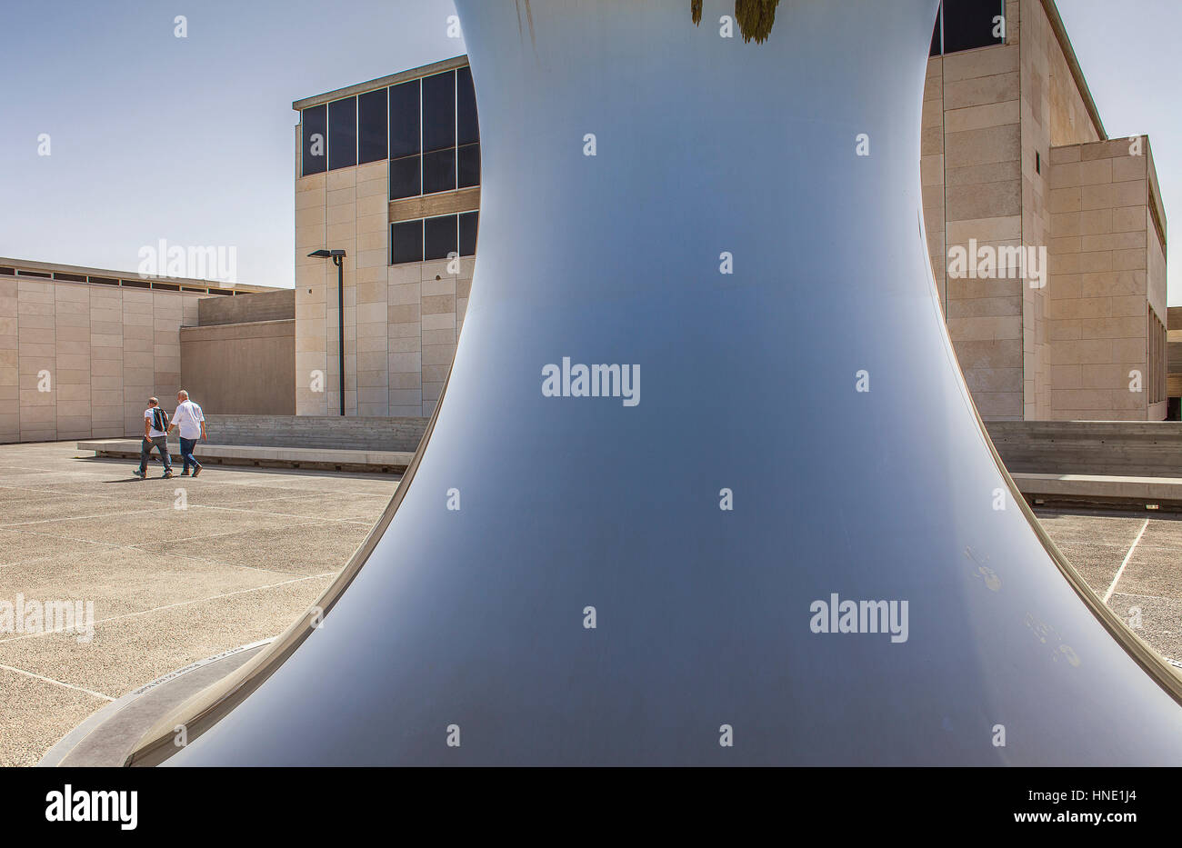 `Turning the world upside down´ sculpture by Anish Kapoor, in Israel Museum, Jerusalem, Israel